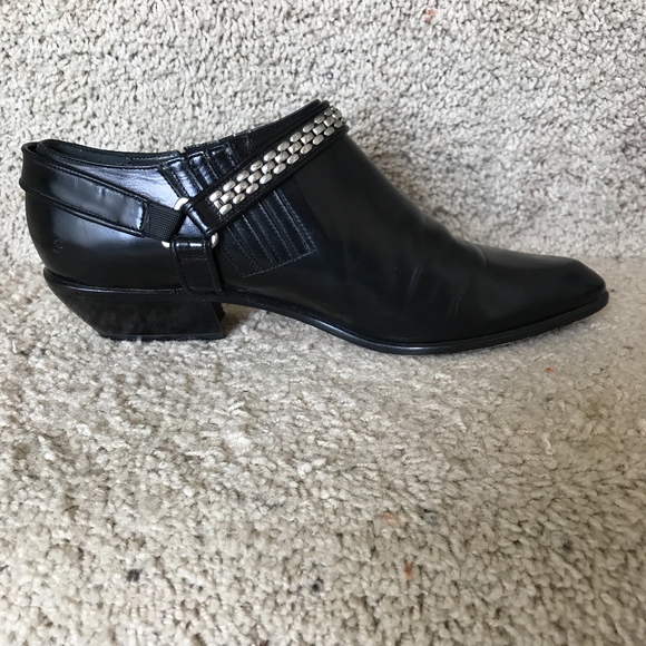 Vintage (80's) Black Biker Ankle Boot 8.5 - Picture 2 of 8